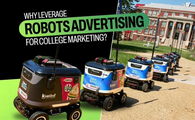 robotic ads for advertising in college campus